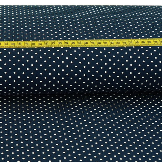 Jersey Small Dots Dunkelblau Jersey Small Dots Dunkelblau