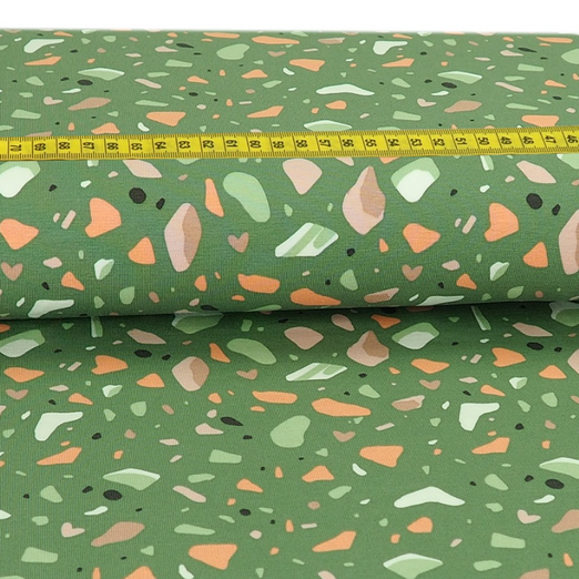 Jersey Stones & Rocks auf Lindgrün Jersey Stones & Rocks auf Lindgrün