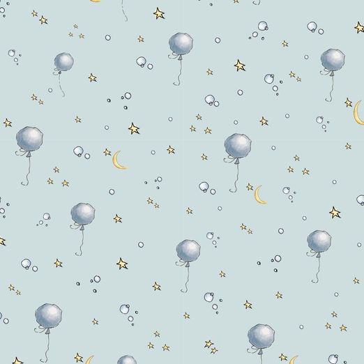 Jersey Ballons im Himmel Hellblau Digital Jersey Ballons im Himmel Hellblau Digital