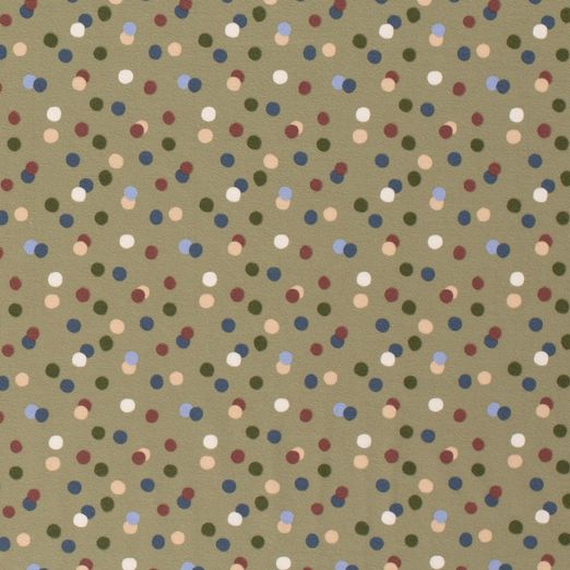 Jersey Bunte Punkte auf Khaki