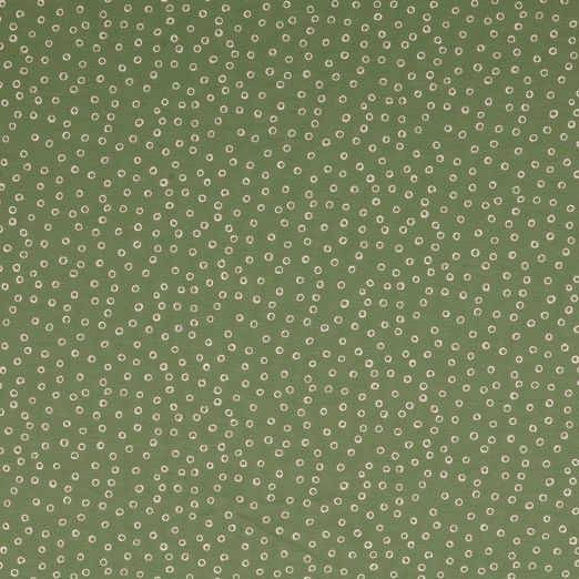 Jersey Small Circles auf Dunkelmint Jersey Small Circles auf Dunkelmint