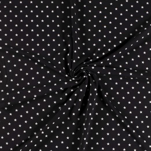 Jersey Sterne Schwarz