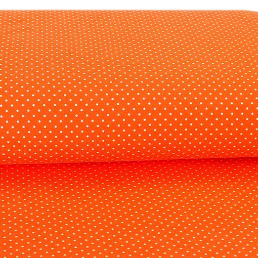 Jersey Mini Dots Orange Jersey Mini Dots Orange