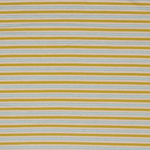 Jersey GLITZER Stripes Senfgelb/Silber