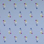 Jersey GLITZER Süße Kirschen auf Hellblau