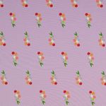 Jersey GLITZER Süße Kirschen auf Flieder
