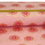 Jersey FOLIENDRUCK Gold Kutsche auf Rosa