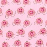 Jersey IMPRIMÉ FOIL Carrosse Doré sur Rose