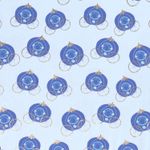 Jersey IMPRIMÉ FEUILLE Carrosse Dorée sur Bleu Clair