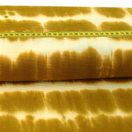 Musselin Batik Senfgelb Musselin Batik Senfgelb