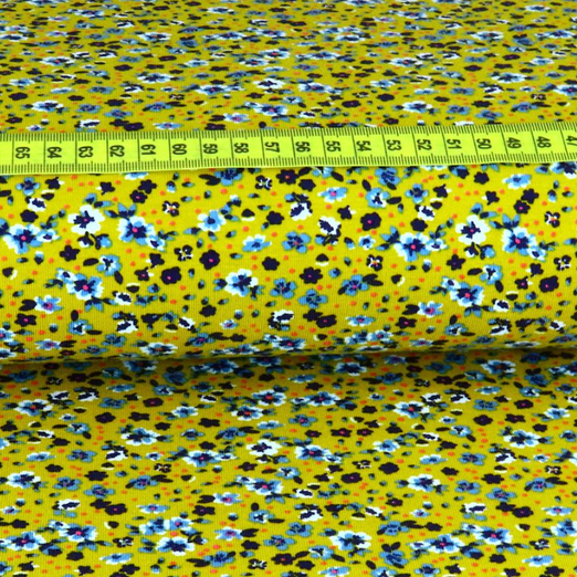Jersey Flowery Senfgelb