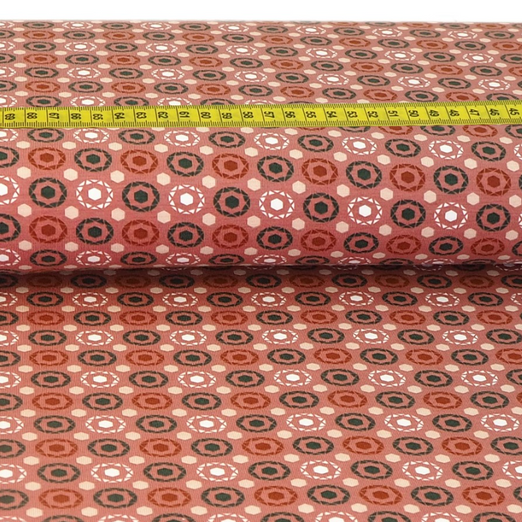 Jersey Graphic Circles auf Dunklem Altrosa ORGANIC Jersey Graphic Circles auf Dunklem Altrosa ORGANIC