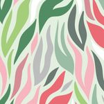 Jersey Retro Feuerzungen auf Hellmint