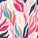 Jersey Rétro Flammes sur Lilas Clair