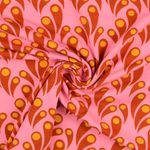 Jersey Rétro Langues de Feu sur Rose