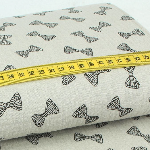 Musselin Double Gauze Schleifen Beige