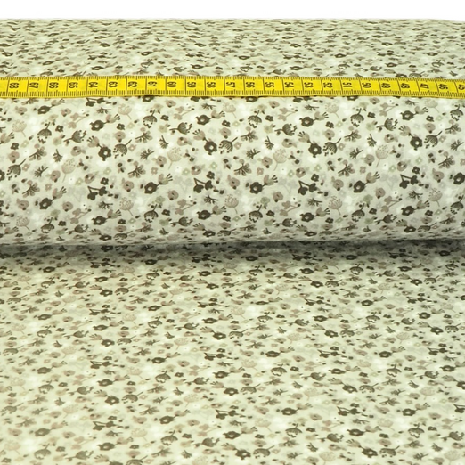 Musselin Blumenstrauß auf Hellgrau