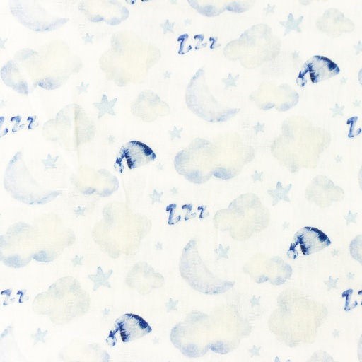 Musselin Traumland auf Creme Digital Musselin Traumland auf Creme Digital