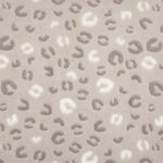 Kuschelfleece Leospots auf Beige Kuschelfleece Leospots auf Beige