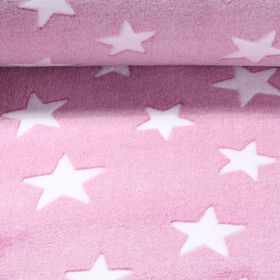 Fleece Jacquard Sterne Rosa Snaply