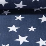 Fleece - Jacquard Sterne Navy