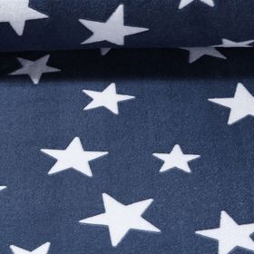 Fleece Jacquard Sterne Navy Snaply
