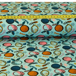 Jersey Lemonlicious auf Hellblau BIO