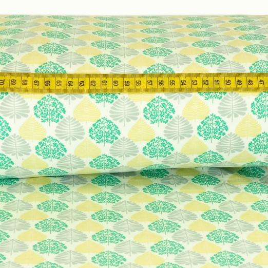 Jersey Trees & Leaves Creme Jersey Trees & Leaves Creme