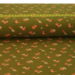 Jersey Lovely Flowers Khaki BIO