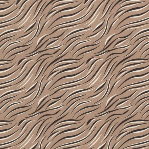 Jersey Zebramuster Hellbraun