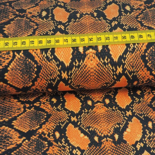 Jersey Schlangen Optik Blutorange Jersey Schlangen Optik Blutorange