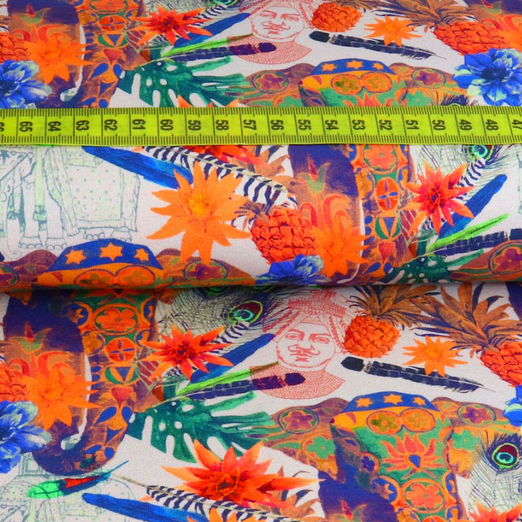 Jersey Indian Style auf Hellgrau Digital Jersey Indian Style auf Hellgrau Digital