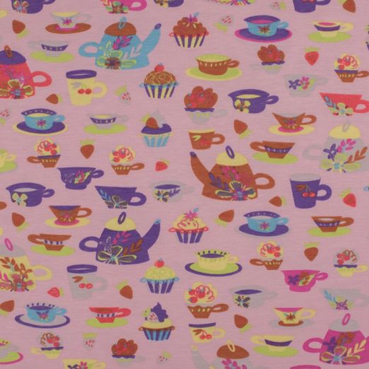 Jersey Tea Party auf Hellrosa