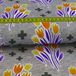 Jersey Digital Bouquet Ljusgrå