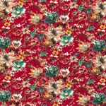 Jersey Elegance Flowers på Mörkröd