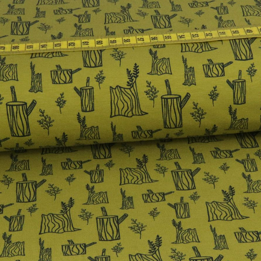 Jersey Holzstock Khaki