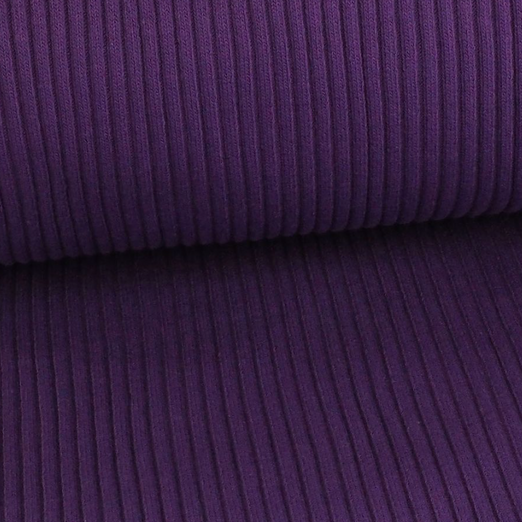 GrobStrickBündchen Uni Dunkellila