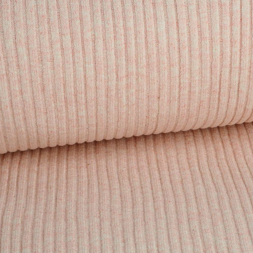 GrobStrickBündchen Uni Hellrosa Meliert