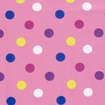 Sommersweat Bunte Dots auf Rosa