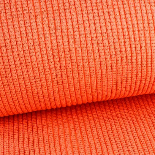 GrobStrickBündchen mit GLITZER Uni Apricot/Orange