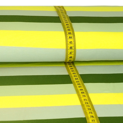 Jersey Colour Blocking Stripes Hellgrau/Lime/Mint/Dunkelgrün Jersey Colour Blocking Stripes Hellgrau/Lime/Mint/Dunkelgrün