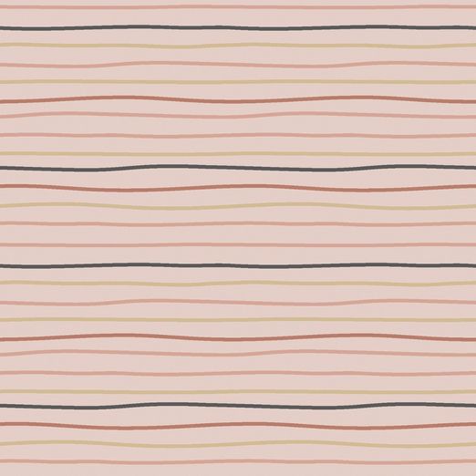 Jersey Dünne Schlangenlinien auf Altrosa Jersey Dünne Schlangenlinien auf Altrosa