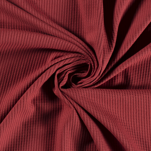 Waffel Jersey Uni Henna