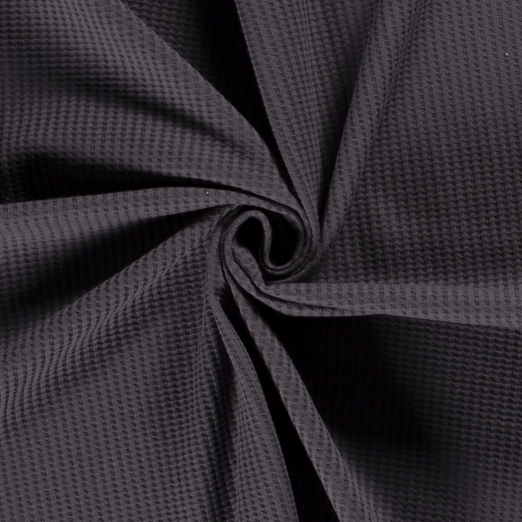 Waffel Jersey Uni Dunkelgrau Waffel Jersey Uni Dunkelgrau