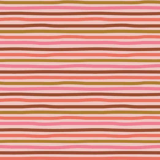 Jersey Coloured Stripes Hellrosa BIO