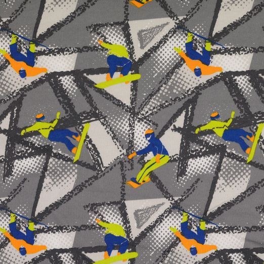 Wintersweat Snowboarder auf Grau Wintersweat Snowboarder auf Grau