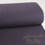 XXL Bündchen 150 cm Breit Feinripp Uni Purple SALE-1