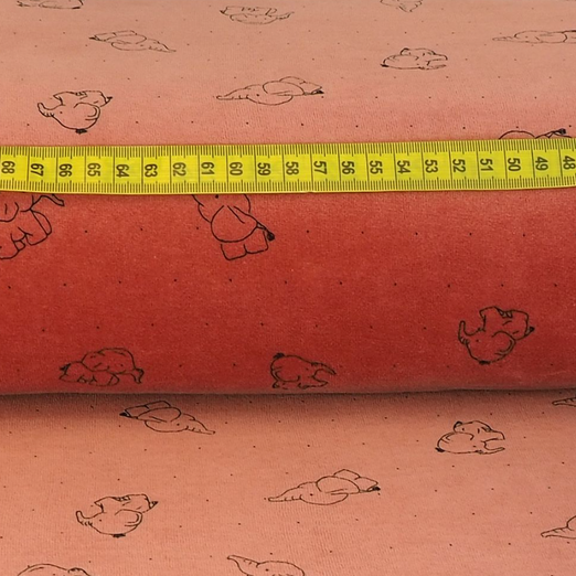 Nicki Baby Elefant auf Dunklem Altrosa Nicki Baby Elefant auf Dunklem Altrosa