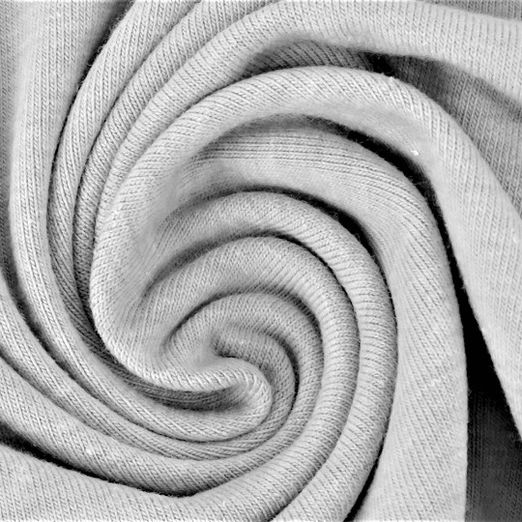 Jersey Uni Lightgrau Meliert Jersey Uni Lightgrau Meliert