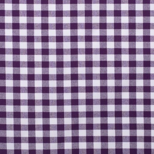 Baumwolle Karo XL Standard Dunkellila